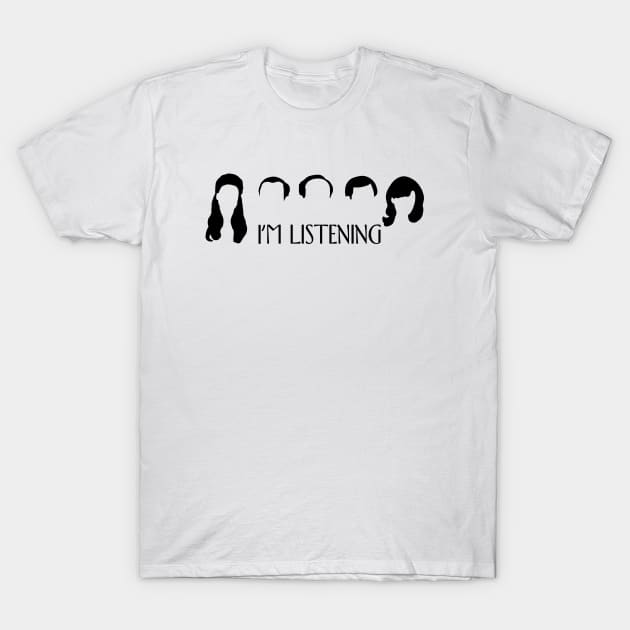 im listening T-Shirt by aluap1006